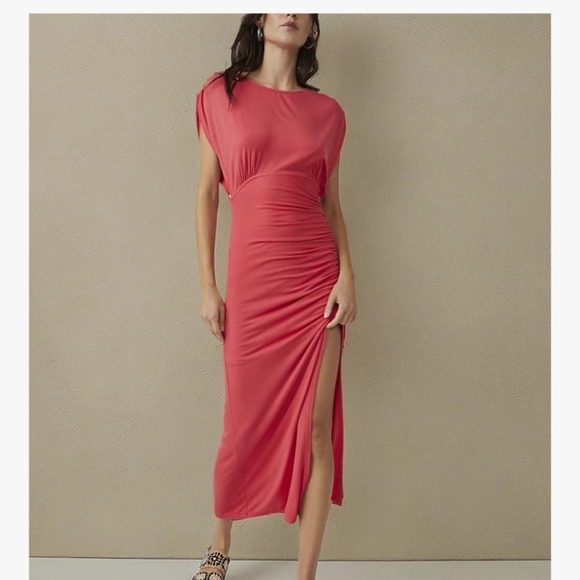 Free People Coral Maxi Dress with Side Slit - Picture 1 of 4
